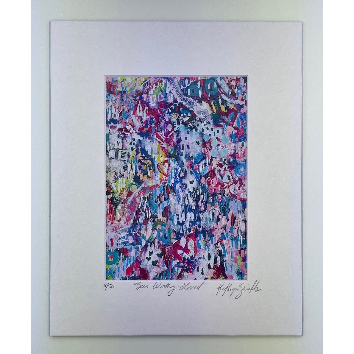 Seen Worthy Loved Mounted Print