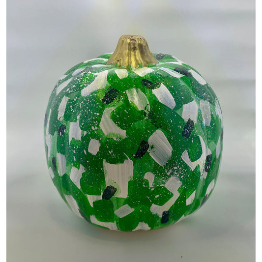 School Spirit Green Pumpkin- Medium