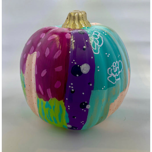 Patchwork Pumpkin- Medium