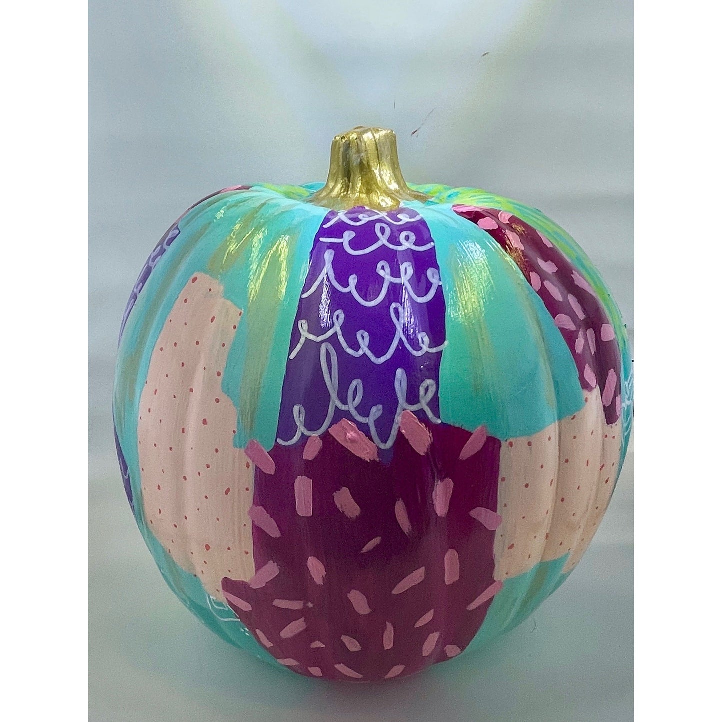 Patchwork Pumpkin- Medium