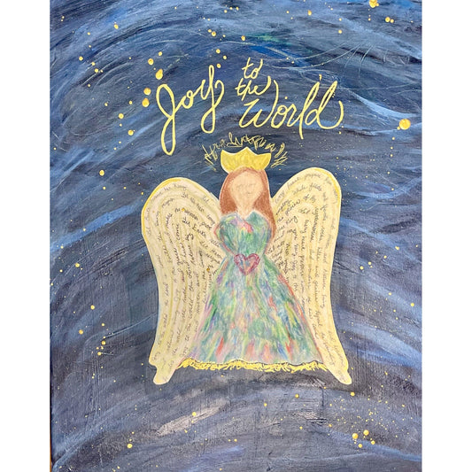 Joy to the World Angel original art