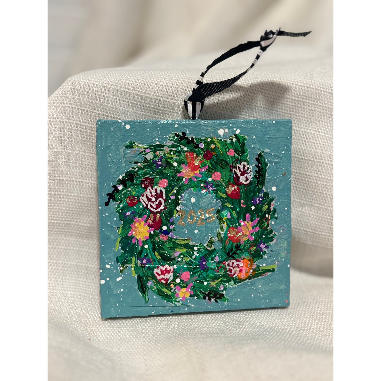Wreath Ornament 2025- Winter Blue