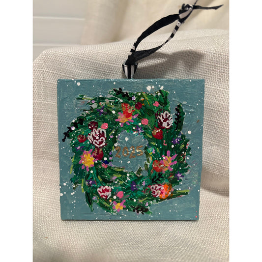 Wreath Ornament 2025- Winter Blue