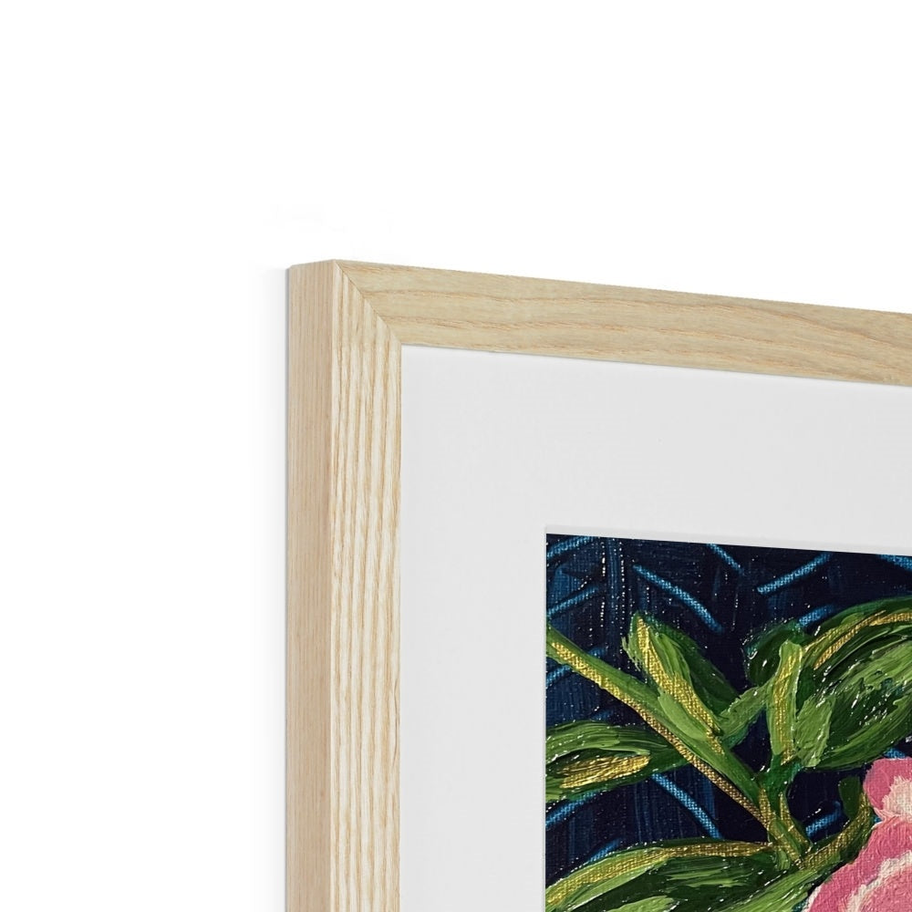 Preppy Peony  Framed & Mounted Print