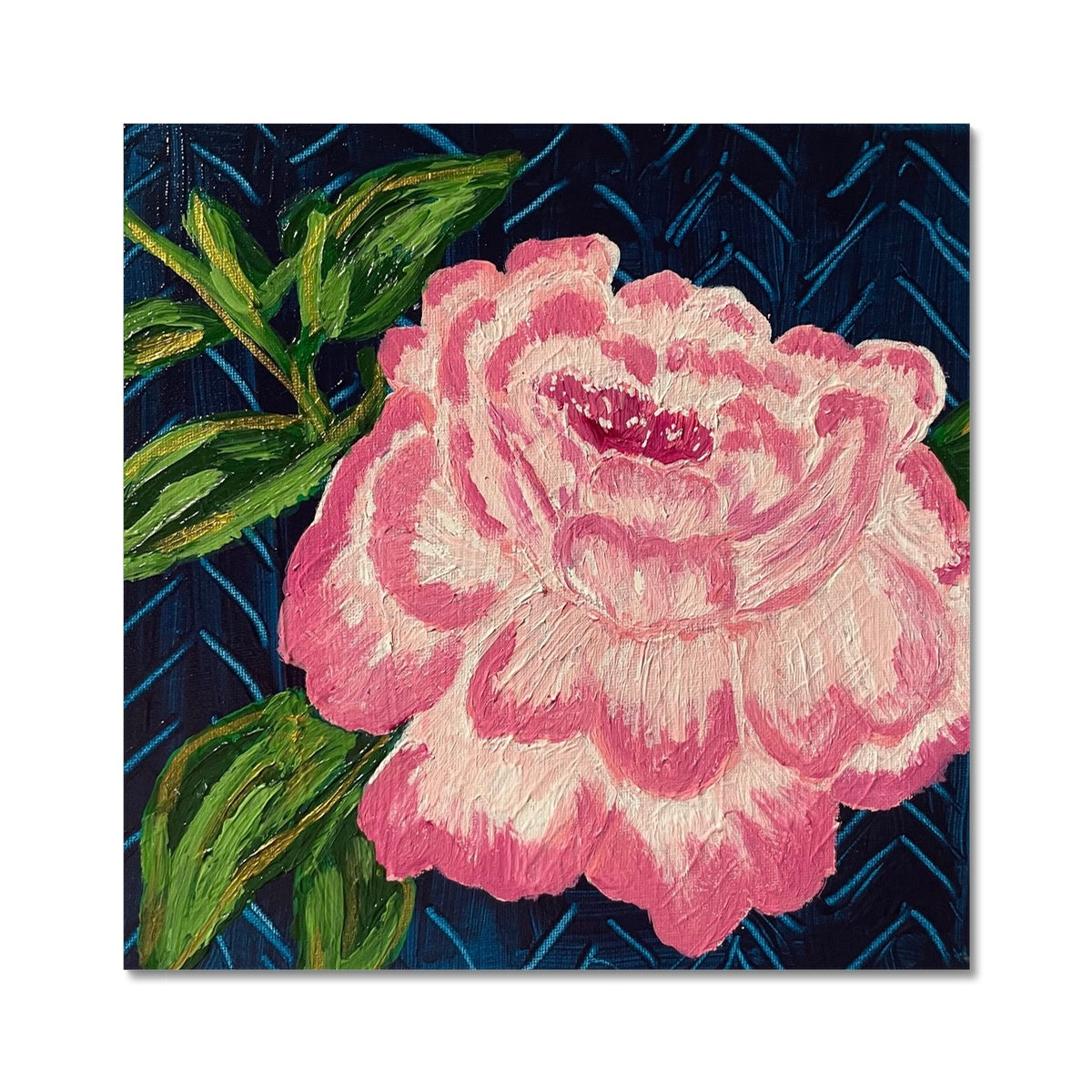 Preppy Peony  Framed & Mounted Print